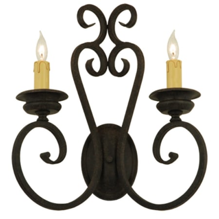 Meyda Tiffany Fernando 2 Light 18" Tall Wall Sconce Coffee Bean