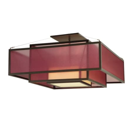 Meyda Tiffany Quadrato Umador 4 Light 51" Wide Semi-Flush Square Ceiling Fixture - Timeless Bronze Finish Timeless Bronze