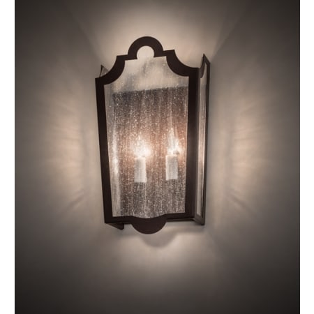 Meyda Tiffany French 2 Light 15" Tall Wall Sconce Cafe Noir