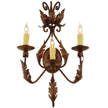 Meyda Tiffany French Elegance 3 Light 28" Tall Wall Sconce Oxide Bronze