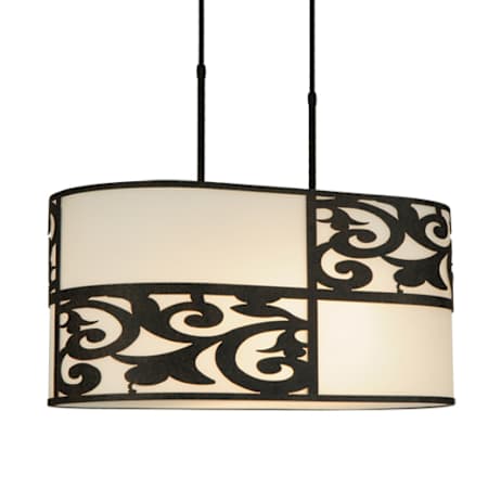 Meyda Tiffany Clarabella 4 Light 34" Wide Linear Pendant Custom