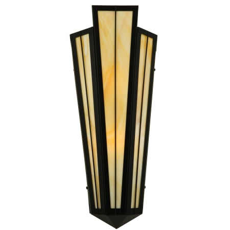 Meyda Tiffany 8.75" W Brum Wall Sconce Black