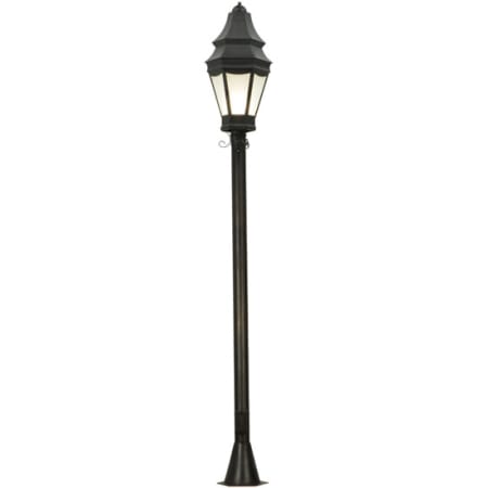Meyda Tiffany Statesboro 2 Light 99" Tall Post Light Craftsman Brown