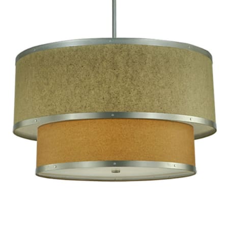 Meyda Tiffany Cilindro 6 Light 36" Wide Pendant Nickel