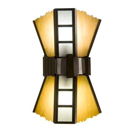 Meyda Tiffany Farrah 2 Light 24" Tall Wall Sconce Rustic Iron