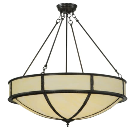 Meyda Tiffany Lone Pine 6 Light 36" Wide Pendant Timeless Bronze