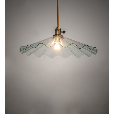 Meyda Tiffany Galatia 18" Wide Pendant Antique Brass