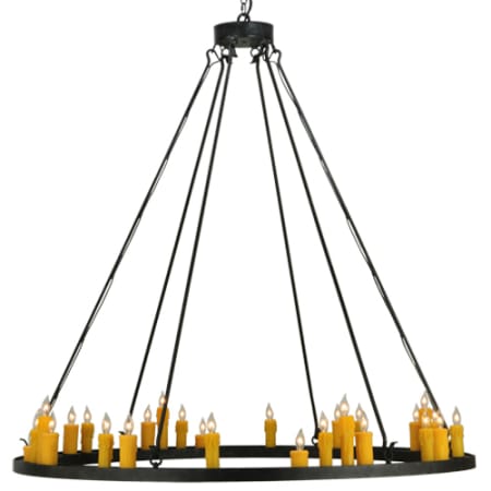 Meyda Tiffany Deina 28 Light 60" Wide Taper Candle Style Chandelier Smoke