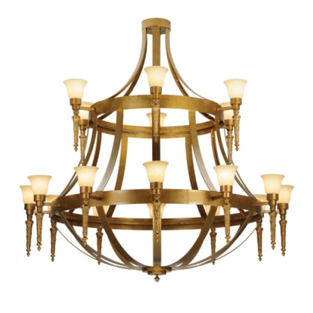 Meyda Tiffany Lubovich 18 Light 72" Wide Chandelier Gilded Gold
