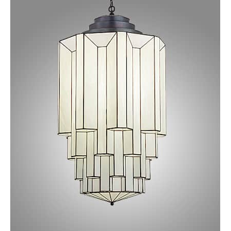Meyda Tiffany Paramount 24" Wide Pendant Burnished Brass