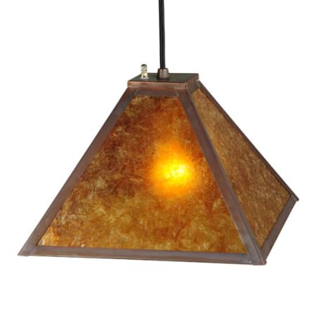 Meyda Tiffany Mission 17" Wide Pendant Vintage Copper