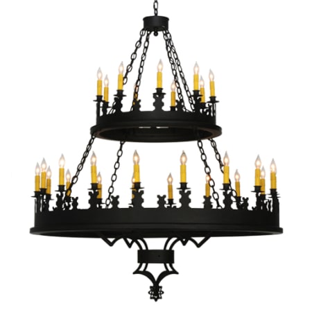 Meyda Tiffany Asen 27 Light 48" Wide Taper Candle Style Chandelier Costello Black