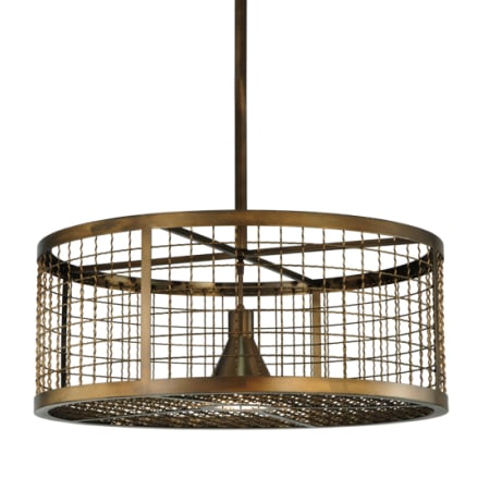 Meyda Tiffany Paloma Golpe 30" Wide Cage Pendant Antique Copper