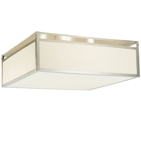 Meyda Tiffany Quadrato Illusion 4 Light 36" Wide Semi-Flush Square Ceiling Fixture Nickel