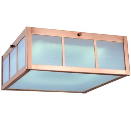 Meyda Tiffany Beck 13" Wide LED Flush Mount Square Ceiling Fixture Copper