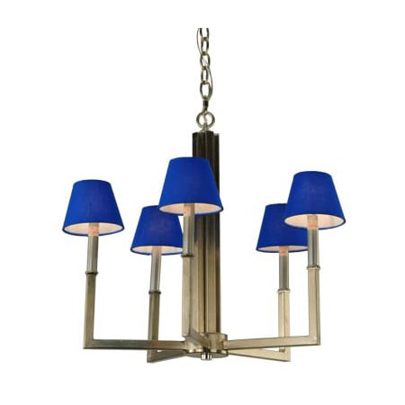 Meyda Tiffany Rula 5 Light 24" Wide Chandelier - Brushed Nickel Finish Brushed Nickel