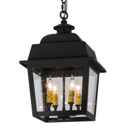 Meyda Tiffany Stockwell 4 Light 17" Wide Taper Candle Pendant Wrought Iron