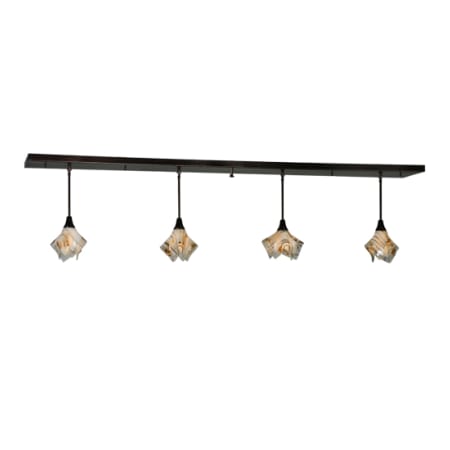 Meyda Tiffany Metro 4 Light 10" Wide Abstract Multi Light Pendant Copper Vein