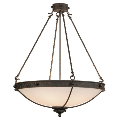 Meyda Tiffany Freya 6 Light 30" Wide Semi-Flush Bowl Ceiling Fixture Coffee Bean