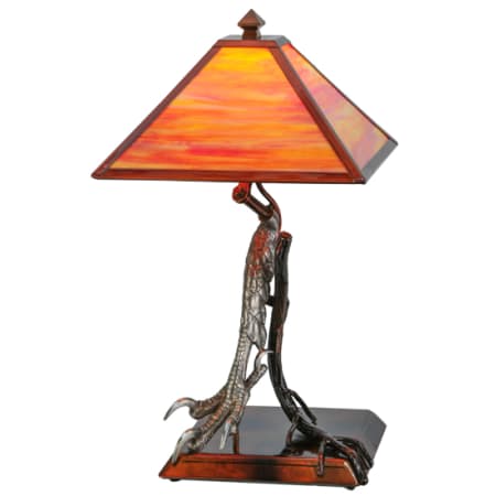 Meyda Tiffany Eagle Claw 25" Tall Buffet Table Lamp Copper