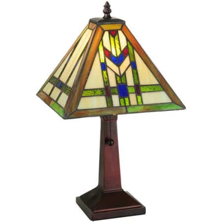 Meyda Tiffany Prairie Wheat 18" Tall Buffet Table Lamp Mahogany Bronze