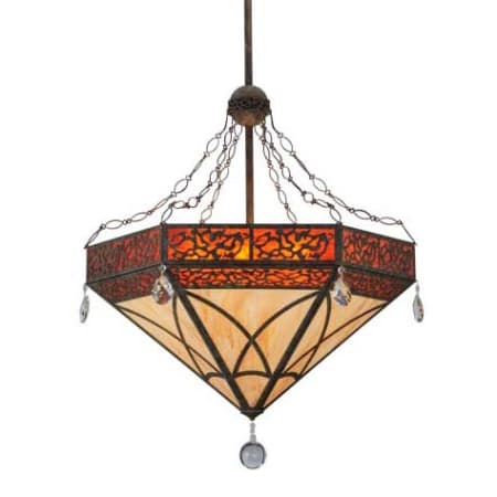 Meyda Tiffany Larkfield 6 Light 37" Wide Crystal Pendant Custom