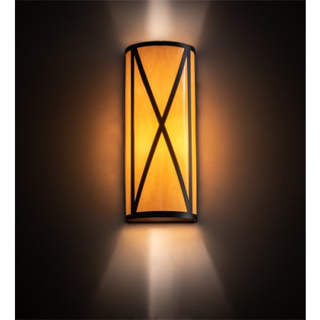 Meyda Tiffany Saltire 18" Tall Wall Sconce Oil Rubbed Bronze