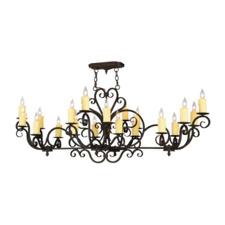 Meyda Tiffany Kean Moins 20 Light 34" Wide Pillar Candle Style Chandelier Custom