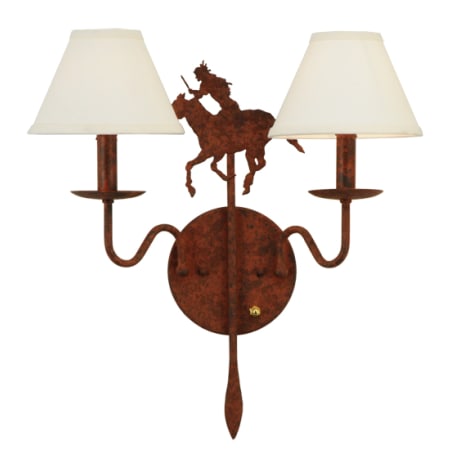 Meyda Tiffany High 2 Light 19" Tall Wall Sconce Rusty Nail