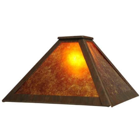 Meyda Tiffany Mission Prime 6.75" Tall Lamp Shade Rust