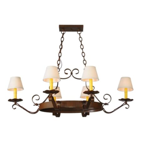 Meyda Tiffany Hand forged 6 Light 32" Wide Ring Chandelier N/A
