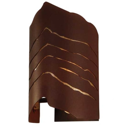 Meyda Tiffany Wavey 2 Light 16" Tall Wall Sconce Rust