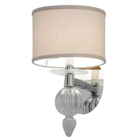 Meyda Tiffany Murano Bauble 14" Tall Wall Sconce Polished Nickel