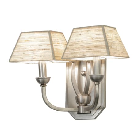 Meyda Tiffany Cesta 2 Light 13" Tall Wall Sconce Brushed Nickel