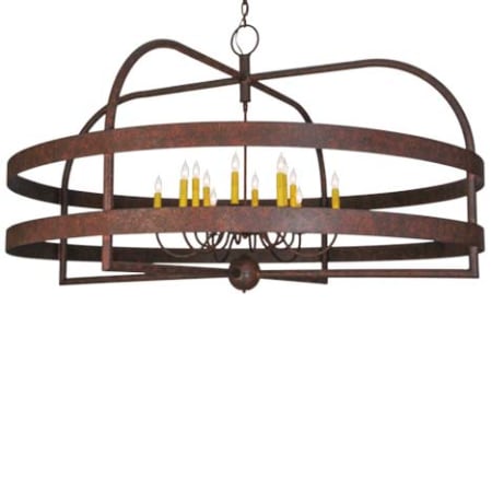 Meyda Tiffany Aldari 12 Light 61" Wide Taper Candle Ring Chandelier N/A