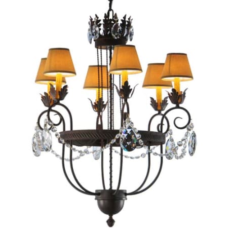 Meyda Tiffany Antonia 6 Light 27" Wide Crystal Chandelier Custom