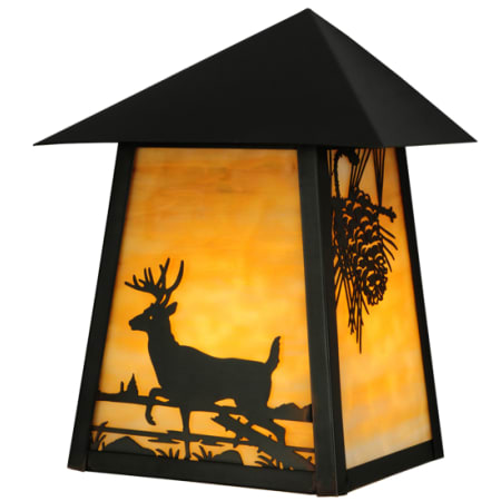 Meyda Tiffany Stillwater 11" Tall Wall Sconce Craftsman Brown