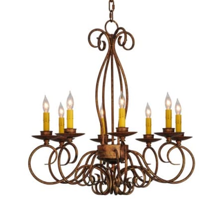 Meyda Tiffany Elisha 8 Light 26" Wide Taper Candle Style Chandelier Custom