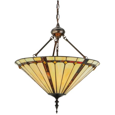 Meyda Tiffany Belvidere 3 Light 20" Wide Pendant Mahogany Bronze