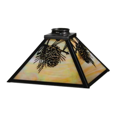 Meyda Tiffany Mission 5" Tall Lamp Shade Craftsman Brown