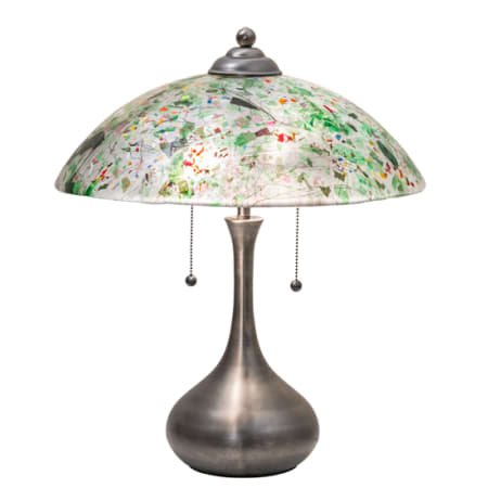 Meyda Tiffany Metro Fusion 2 Light 22" Tall Buffet Table Lamp Brushed Nickel