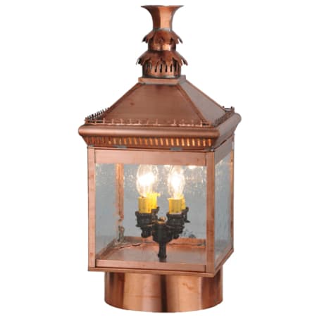 Meyda Tiffany Locke 4 Light 22" Tall Post Light Copper