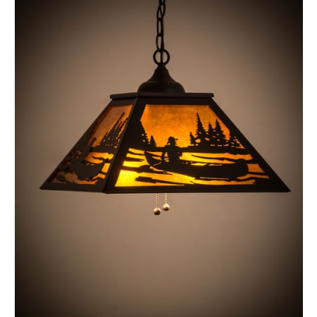 Meyda Tiffany Tall Pines 2 Light 22" Wide Pendant N/A