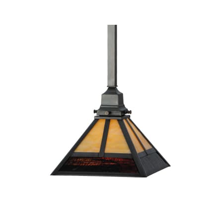Meyda Tiffany Mission 13" Wide Pendant Craftsman Brown