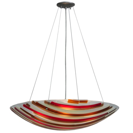 Meyda Tiffany Metro 4 Light 30" Wide Pendant Brushed Nickel