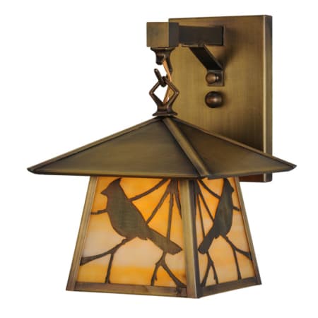 Meyda Tiffany Stillwater 11" Tall Wall Sconce Antique Brass