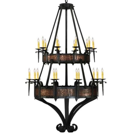 Meyda Tiffany Costello 20 Light 48" Wide Taper Candle Style Chandelier Wrought Iron