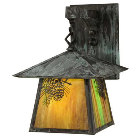 Meyda Tiffany Stillwater 11" Tall Wall Sconce Verde