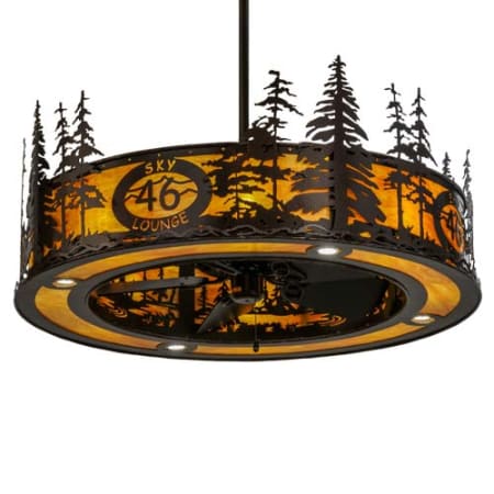 Meyda Tiffany Tall Pines 30" 5 Blade Indoor Ceiling Fan Copper Vein