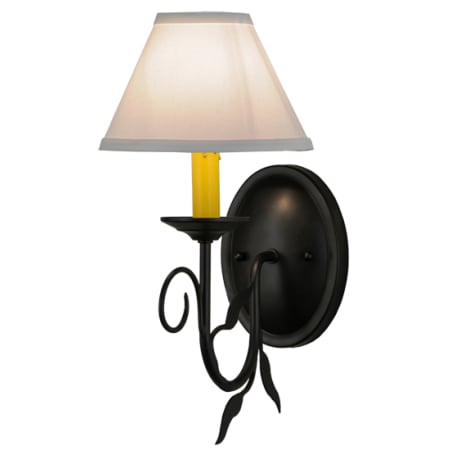 Meyda Tiffany Bordeaux 15" Tall Wall Sconce Blackwash
